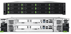 XN8012D-EU Unified storage with dual-controller design. Rackmount 2U12 Bay with Intel Xeon 2.2GHz Quad-Core CPU, 32GB DDR4 RAM (Max 256GB).  4 slots for optional host cards (Slot 1 & Slot 2: Optional host cards for 2/4 x 32/16Gb Fibre Channel, or 2/4 x 25 - фото 13753654