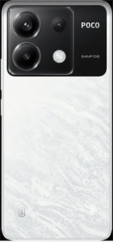 POCO X6 5G White (23122PCD1G), 16,9 cm (6.67") 20:9 2712 x 1220, 4x2.4 ГГц Cortex-A78 + 6x2.0 ГГц Cortex-A55, 8 Core, 12 GB, 256 GB, 64 МП+ 8МП + 2МП/16Mpix, 2 Sim, 2G, 3G, LTE, 5.2, WiFi 802.11 a/b/g/n/ac/ax, NFC, A-GPS, GALILEO, BEIDOU, GLONASS, GPS, Ty - фото 13754310