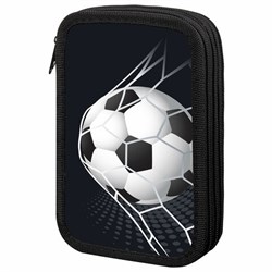 Пенал ПИФАГОР, 3 отделения, ламинированный картон, 19х11 см, "Ball kick", 272253 - фото 13764322