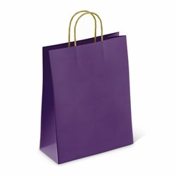 Крафт-пакет бумажный "Dark violet" 26х15х35 см, с кручеными ручками, 80 г/м2, моноцвет, 112405 - фото 13764578