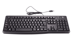Клавиатура Logitech K120 (арт. 920-002583, M/N: Y-U0009) С КИРИЛЛИЦЕЙ - фото 13765926