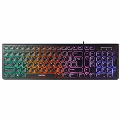 Клавиатура проводная с подсветкой SMARTBUY ONE 250, USB, 104 клавиши, черная, SBK-250U-K - фото 13768957