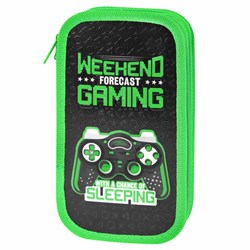 Пенал ЮНЛАНДИЯ, 2 отделения, ламинированный картон, конгрев, 19х11 см, "Gaming", 272294 - фото 13769684
