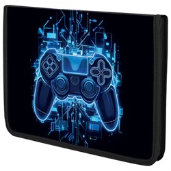 Папка для тетрадей BRAUBERG KIDS А5, 1 отделение, пластик, молния вокруг, "Digital gamepad", 273326 - фото 14225153