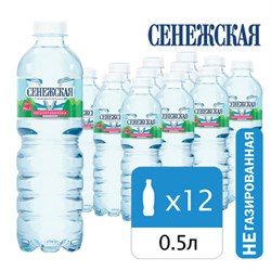 Вода негазированная питьевая СЕНЕЖСКАЯ 0,5 л - фото 14225584