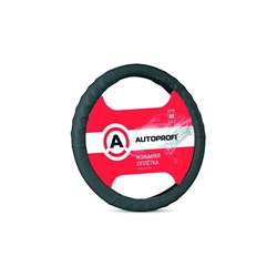 Оплетка руля AUTOPROFI AP-300 BK L - фото 14602821