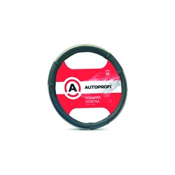 Оплетка руля AUTOPROFI AP-678 BK GY M - фото 14607655