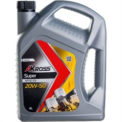 Моторное минеральное масло AKross SUPER 20W-50 SG/CD - фото 14695246