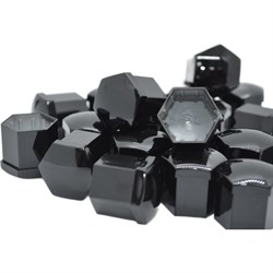 Комплект декоративных колпачков STARLEKS HEX17(Black) - фото 14696423