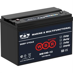 Тяговый аккумулятор для лодочного электромотора WBR MB 100-12 - фото 14697433