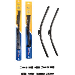 Комплект бескаркасных щеток стеклоочистителя KRAFT KT 830855 - фото 14697606