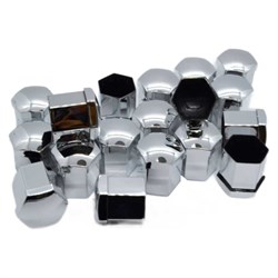 Комплект декоративных колпачков STARLEKS HEX19(Chrome) - фото 14698064