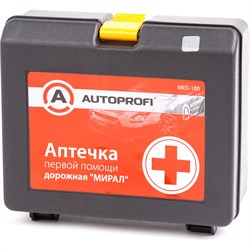 Дорожная аптечка первой помощи AUTOPROFI MED-100 - фото 14698122