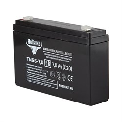 Тяговый аккумулятор Rutrike TNG6-7,0 (6V7,0A/H C20) - фото 14698222
