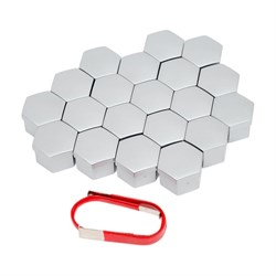Комплект декоративных колпачков STARLEKS HEX21(Smoke) - фото 14698730