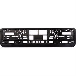 Пластиковая двусоставная номерная рамка AUTOPROFI RAM BK - фото 14700534