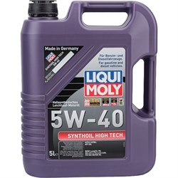 Синтетическое моторное масло LIQUI MOLY Synthoil High Tech 5W-40 SN A3/B4 - фото 14703374
