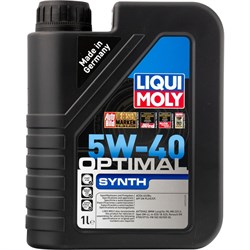 Синтетическое моторное масло LIQUI MOLY Optimal Synth 5W-40 SN/CF;A3/B4 - фото 14703413
