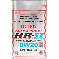 Синтетическое моторное масло ТОТЕК 100% ПАО Астра Робот HR-Sub Zero 0W20 - фото 14703970