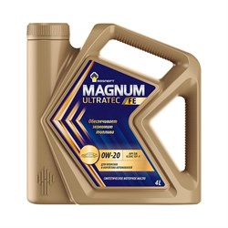 Моторное масло Роснефть Rosneft Magnum Ultratec FE 0W–20, канистра 4л (-РНПК) - фото 14705118