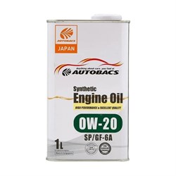 Моторное масло AUTOBACS 0w-20 engine oil synthetic api sp ilsac gf-6, 1 л - фото 14705654