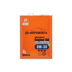 Моторное масло AUTOBACS 0w-30 engine oil api sp ilsac gf-6a synthetic, 4 л - фото 14706258