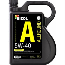 Моторное масло Bizol Allround НС-синтетическое, 5W-40, SN, A3/B4, 5 л - фото 14707059