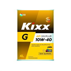 Полусинтетическое моторное масло KIXX G1 Plus SN 10W40 - фото 14707067