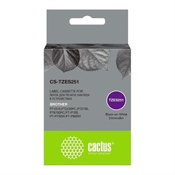 Ленточный картридж для brother 1010/1280/1280vp/2700vp CACTUS tze-s251 - фото 14712267