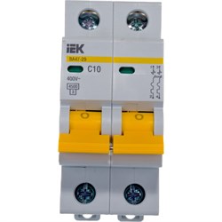 Автомат IEK ВА47-29 2п, C, 10А, 4.5кА - фото 14713350
