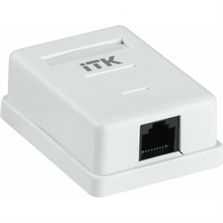 Настенная информационная розетка IEK ITK - фото 14713594