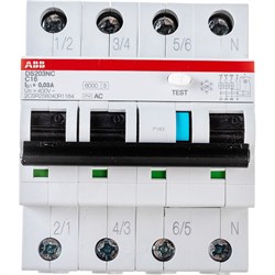 Автоматический выключатель дифференциального тока ABB DS203NC - фото 14713693
