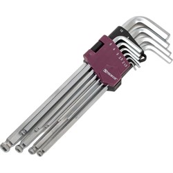 Набор торцевых шестигранных удлиненных ключей THORVIK HKLB10S - фото 14717892