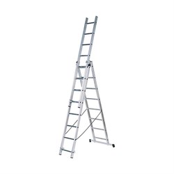 Трехсекционная алюминиевая лестница РОС 65434 - фото 14728905