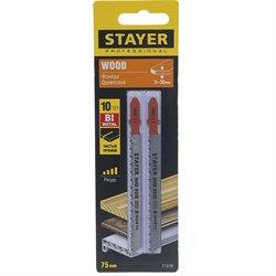Пильное полотно по твердому дереву для электролобзика STAYER 159901-2.5_z02 - фото 14744116