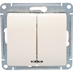 Двухклавишный механизм выключателя Systeme Electric Glossa - фото 14745118