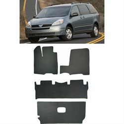 Ковры в салон автомобиля toyota sienna ii 7мест 2003 - 2010 Eva Smart 2565-B5B5-S - фото 14745869