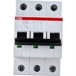 Автомат ABB S203 3п C 40А 6кА - фото 14746508