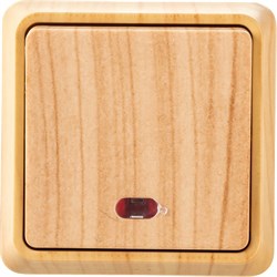 Одноклавишный выключатель Generica ВС20-1-1-ОС ОКТАВА - фото 14747514