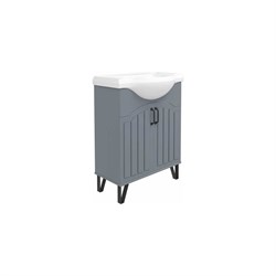 Тумба Teymi Lina 65, 2 дверцы с доводчиком, ясень графит T60102 - фото 14750789