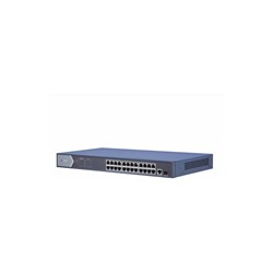 Двадцатичетырехпортовый неуправляемый коммутатор Hikvision DS-3E0526P-E/M - фото 14751469