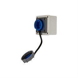 Настенная влагозащищенная розетка REXANT 111-125 - фото 14753436