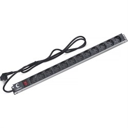Блок розеток для шкафов Cabeus PDU-12P-2EU - фото 14756064