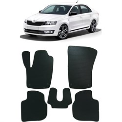 Ковры в салон автомобиля skoda rapid i 2012 - 2020 Eva Smart 1728-A6A6-S - фото 14756409