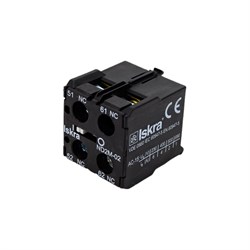Блок-контакт для миниконтакторов iskra ND2M-02 - фото 14756472