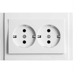 Двойная розетка Vesta Electric Verona - фото 14757133