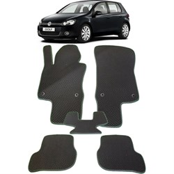 Ковры в салон автомобиля volkswagen golf vi 2009 - 2012 Eva Smart 1865-B1B5-S - фото 14761097