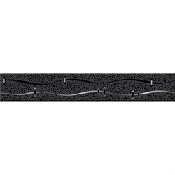 Бордюр Azori Ceramica 40,5x6,2 дефиле неро геометрия - фото 14764193