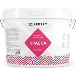 Резиновая фасадная краска ECOROOM Е-Кр -3583/бел - фото 14764842