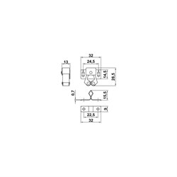 Роликовая защелка Amig 1622 - фото 14765106